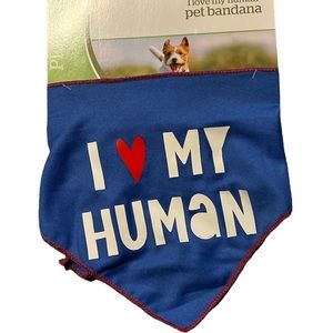 I Love My Human Pet Bandana Playtime 1 XS/S 1 M/L  and 1 L/XL